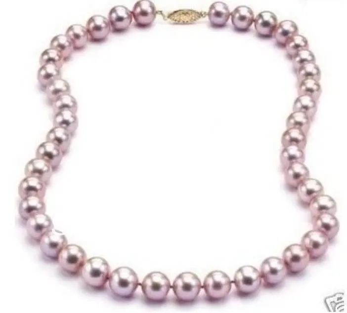 

ddh00653 18"8-9MM NATURAL SOUTH SEA GENUINE GOLDEN PINK PEARL NECKLACE 14K