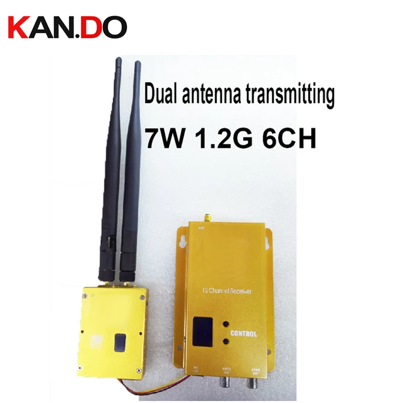 dual antenna L range 7W good ventilation 1 2G transceiver CCTV transmitter 1 2G image transmission