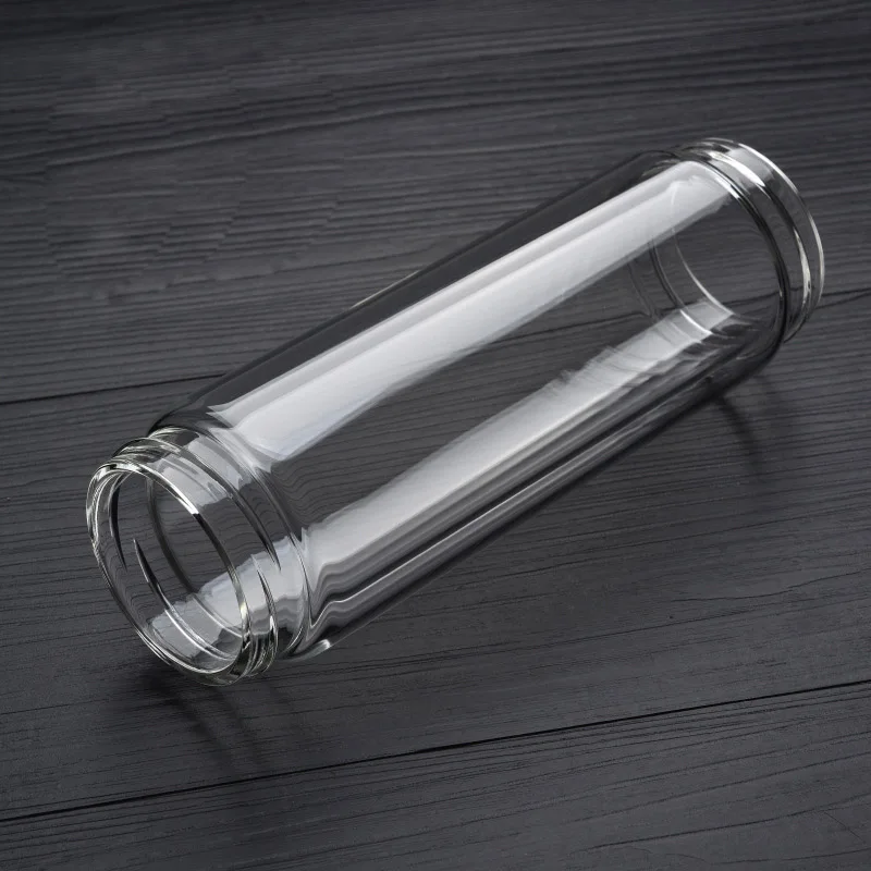 Water bottle Glass bottle Glass Water Bottle With Loose Leaf Tea Strainer Tea Infuser Double wall Glass Bottle Free to disassemble Thermos 300ML 400ML