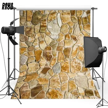 

DAWNKNOW Stone Wall Vinyl Photography Background For Newborn New Fabric Polyester Backdrop For Wedding Photo Studio F1599