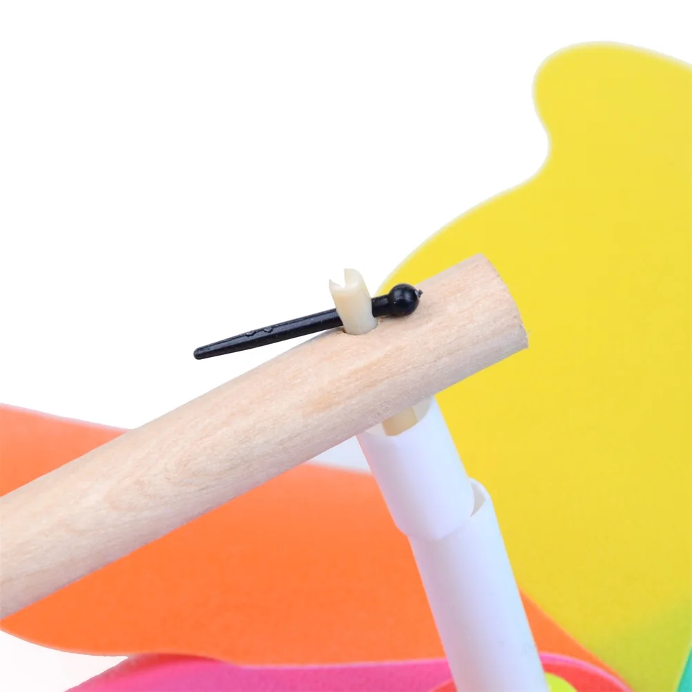 1 шт. Новая красочная Радужная Цветочная ветряная мельница, Детская Классическая Игрушка, милая креативная ветряная мельница, игрушка на открытом воздухе