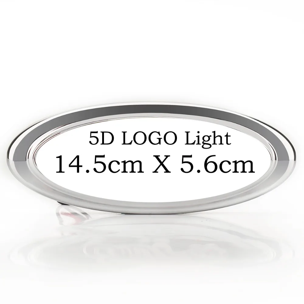 

Car Styling 5D Emblem Logo Light for Ford Focus F-150 Escort Edge C-max Taurus car badge logo Emblem Light