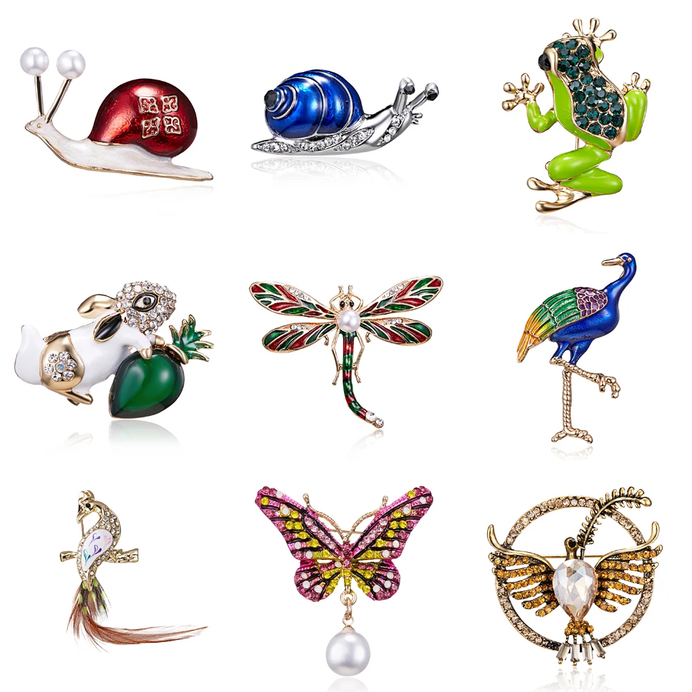 

Flamingo Bird Owls frog dragonfly butterfly Brooches Antiques Bouquet Owls Pin Up Design Scarf Clips Jewelrys Brooch