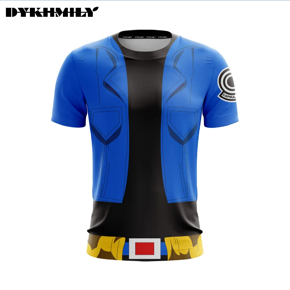 Dykhmily Dragon Ball Z Для мужчин аниме Повседневная футболка Мужские Шорты для купания