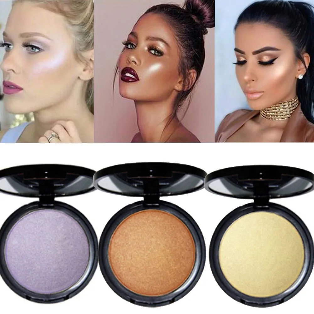 Face makeup bronzer highlighter palette 6 colors metallic shimmer