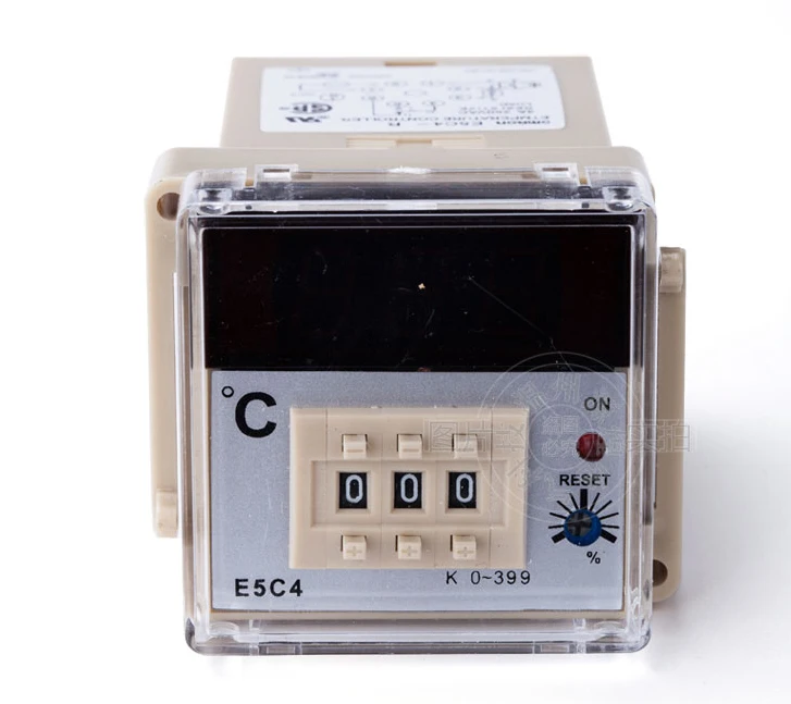 Controlador De Temperatura Digital Set E5C4-R de encendido/apagado & Cubierta Frontal ATF 