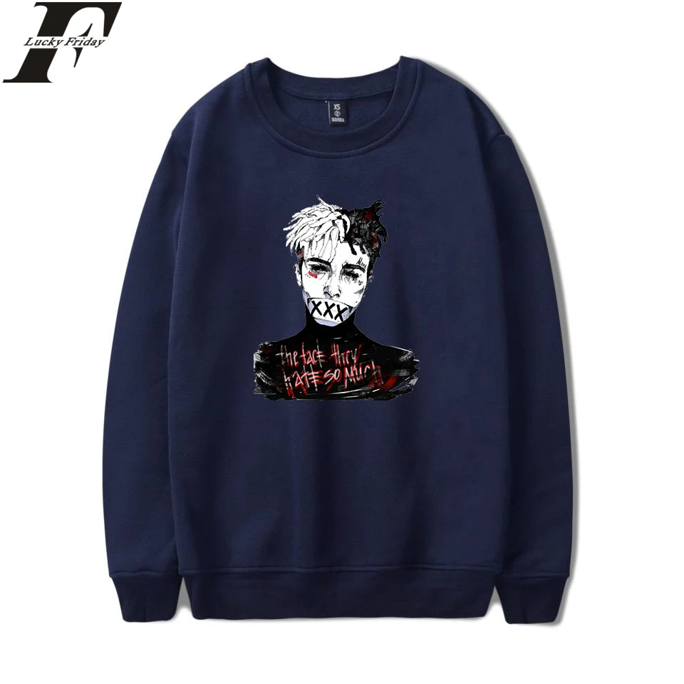 Толстовка LUCKYFRIDAYF XXXTentacion 2018 толстовка в стиле хип хоп для мужчин и женщин Весенняя