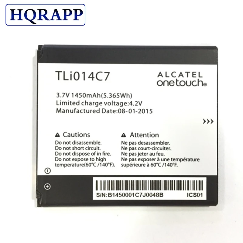 

100% New TLi014C7 Phone battery For Alcatel One Touch Pixi First 4024D 4.0" Mobile Phone