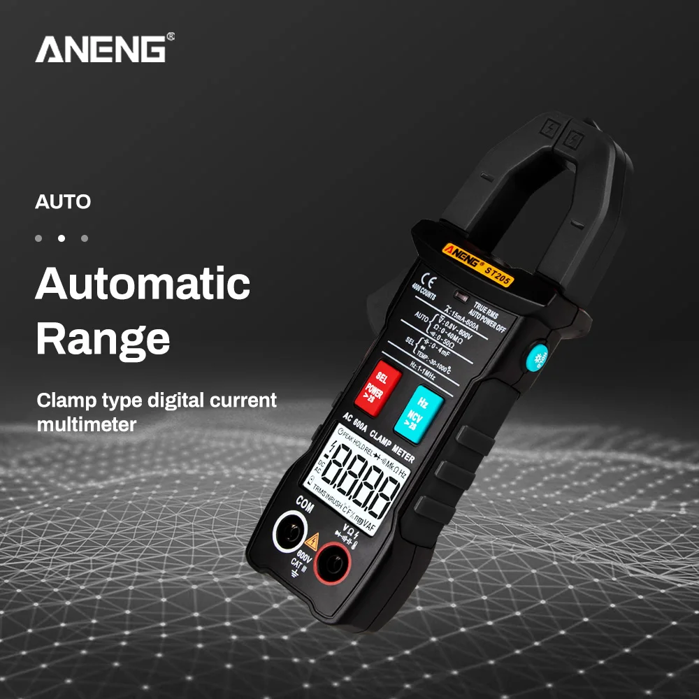 

4000 Counts True RMS Digital Amper Clamp Meter Multimeter Current Clamp Pincers Voltmeter Ammeter 600A AC/DC Ohm Tester