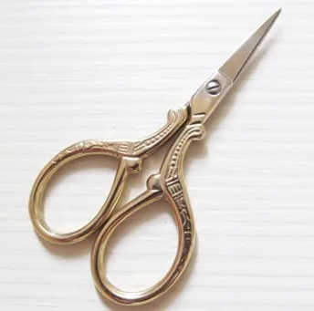 Tailor scissor ZAKKA European classic Craft cross stitch Vintage Antique Stainless Steel Sewing Retro gold handicraft DIY Tool