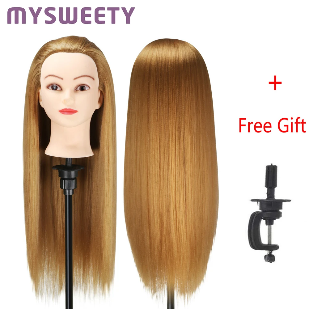 65cm Hairdressing Dolls Head Hair Female Mannequin Hairdressing Styling 