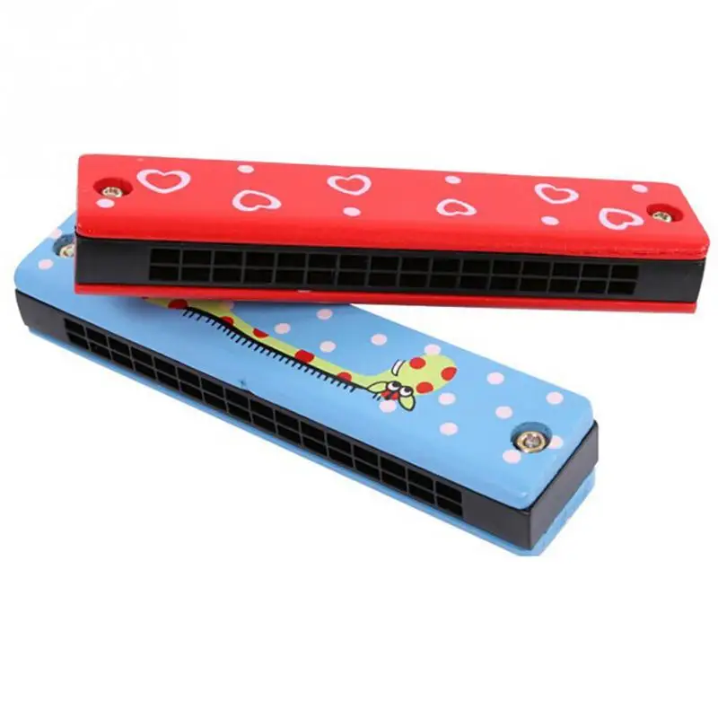 Funny Wooden Harmonica Kids Music Instrument Education Music Instrument