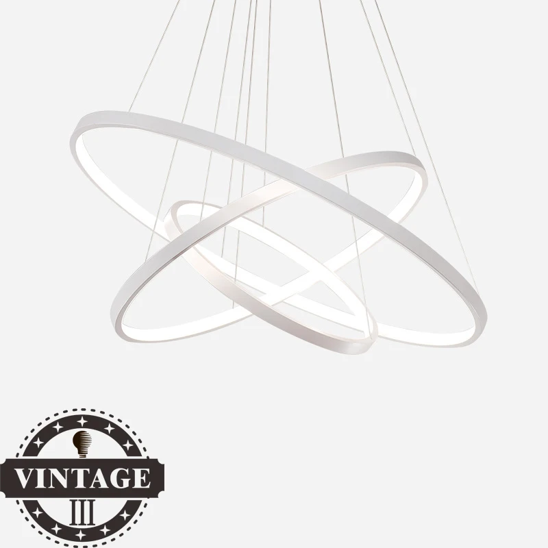 

Three circle rings Modern Acrylic pendant lights acrylic aluminum body led pendant lamp for home decorative lighting fixtures