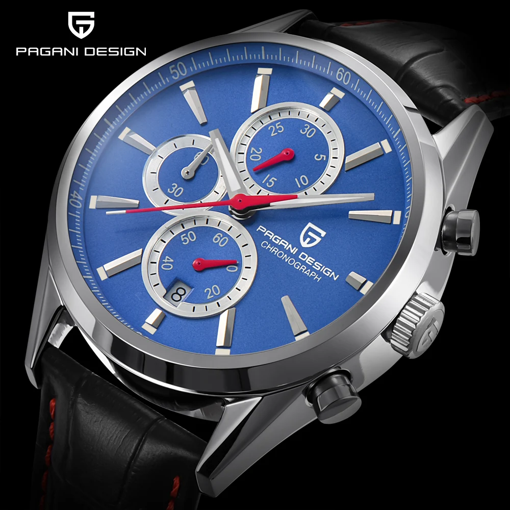 

PAGANI DESIGN Men Fashion Chronograph Quartz Watch Men Sport Business Watches Stainless Steel Luxyry watches saat quartz watches