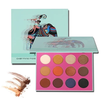 

16 Colors Eyeshadow Palette Earth Smoky Eye Shadow Highly Pigmented Shimmer Matte Waterproof Eye Makeup Kit