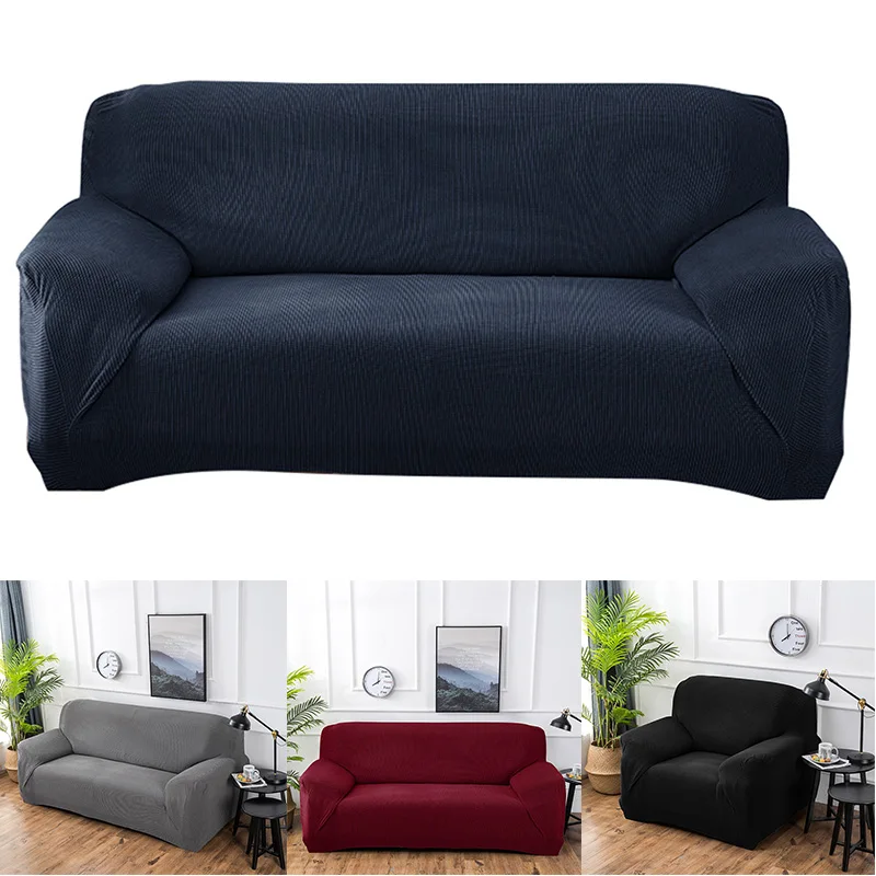 cheap Sofa Cover Universal Knit Padded Sofa Single and Double Three person All inclusive Full Cover HYD88