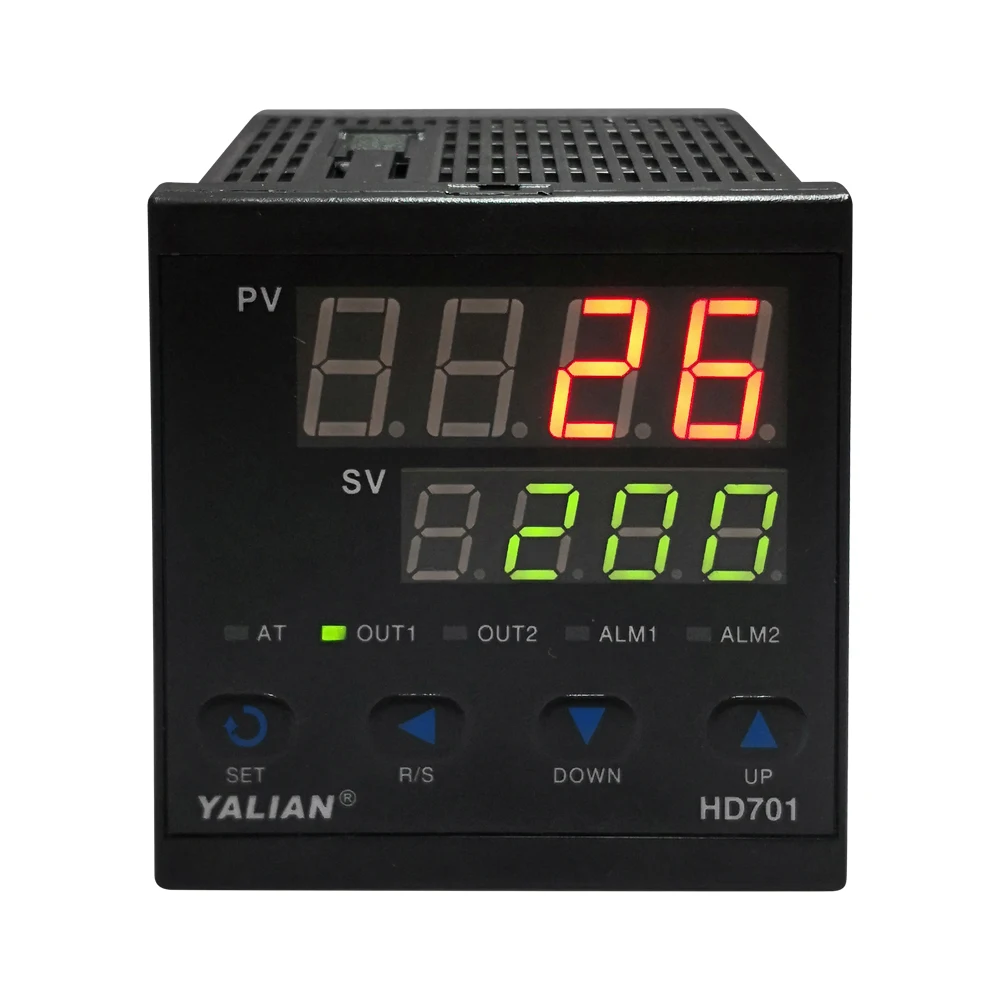 

Цифровой ПИД-регулятор температуры, максимальная температура измерения 1372 °C, термопара, входное релейное выходное напряжение, двойной дисплей для градусов Цельсия (C)