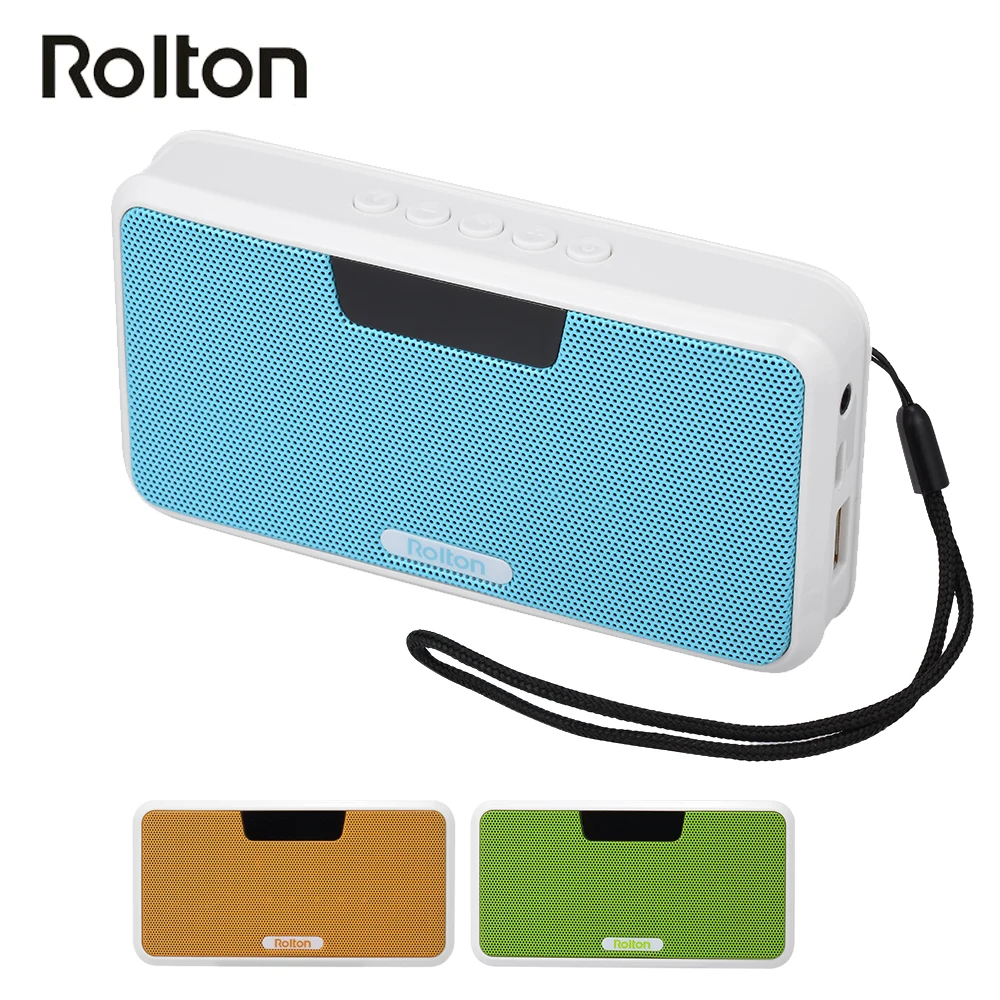 

Rolton E300 Wireless Bluetooth Speaker HiFi Music Player Portable Digital FM Radio Emergency Power Bank with LED Display Mic