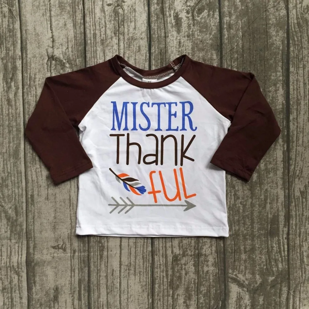 Fall/winter baby boys children clothes boutique cotton top t shirts