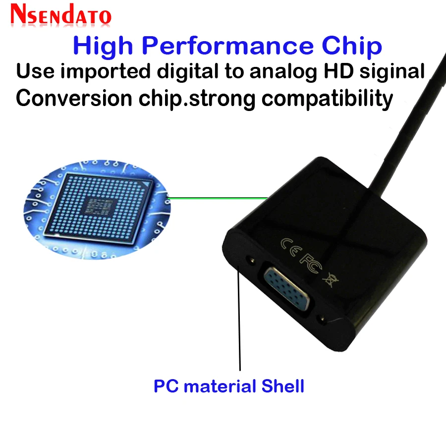 Mini HDMI to VGA Adapter (16)