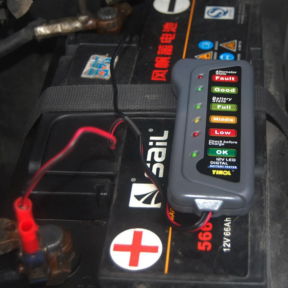 12v Led Car Battery Tester Diagnostic-tool Automobile Battery Test  Diagnostic Tool Accessories For Bmw E34 E46 E90 Mercedes W210 - Battery  Measurement Units - AliExpress
