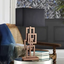 Современная настольная лампа с тканевым абажуром, светодиодный светильник Lamparas de mesa, Золотой металлический Настольный светильник E27, декоративное освещение для отеля, abajur para quarto