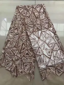 

5 yards high density sequins sequins lace French mesh African Nigeria lace fabric suitable for dresses dress fabric soft