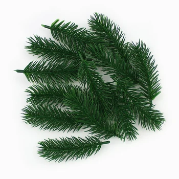

PipiFren 10 pieces Artificial pine needles Fake Plants Branches Artificial Leaves flowers For Christmas Tree Home Decorations