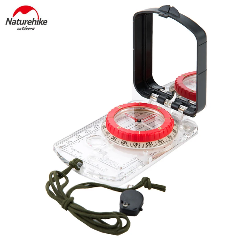 

Naturehike Outdoor Camping Climbing Multi-functional Compass Geologic Fluorescent Survival Compass with Mirror Light