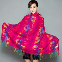 Новый женский Национальный Ветер шарф-шаль двойного назначения-использовать Туризм оптом женский солнцезащитный Xinjiang утолщение большой