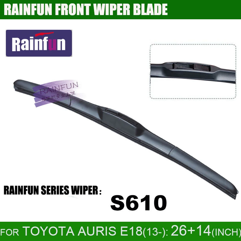 Щетка стеклоочистителя RAINFUN для TOYOTA AURIS E18(13 ) 26 + 14 дюймов|Стеклоочистители| |