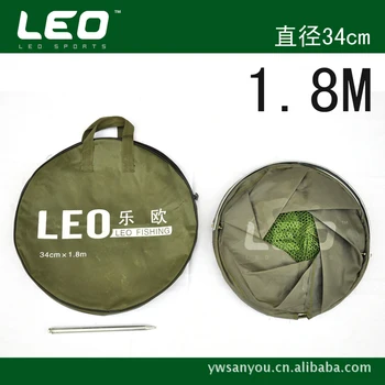 

Durable 1.8M Fishing Net Utility Folding Fish Care Creel Tackle Portable Fishing Net Stake Small Mesh Large Mesh Net