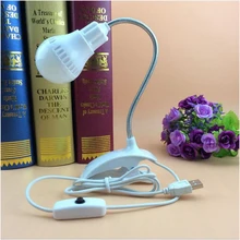 Креативная Светодиодная лампа с питанием от USB, светодиодный светильник с зажимом, для обучения, для защиты глаз, книжный свет, светодиодный, маленькая лампа