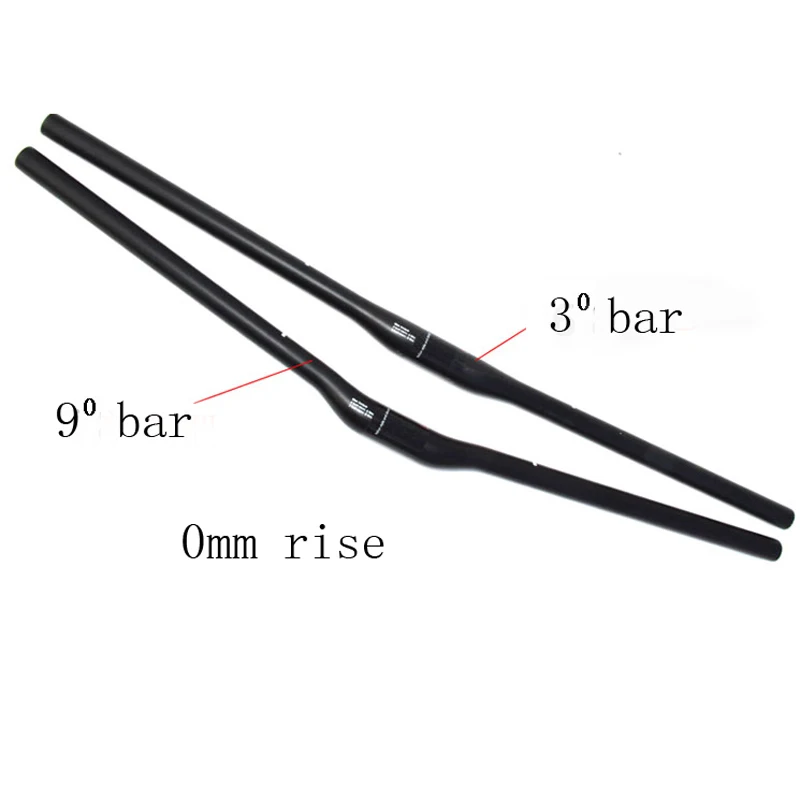 UD carbon fiber MTB bicycle flat handlebar mountain bike 0mm rise