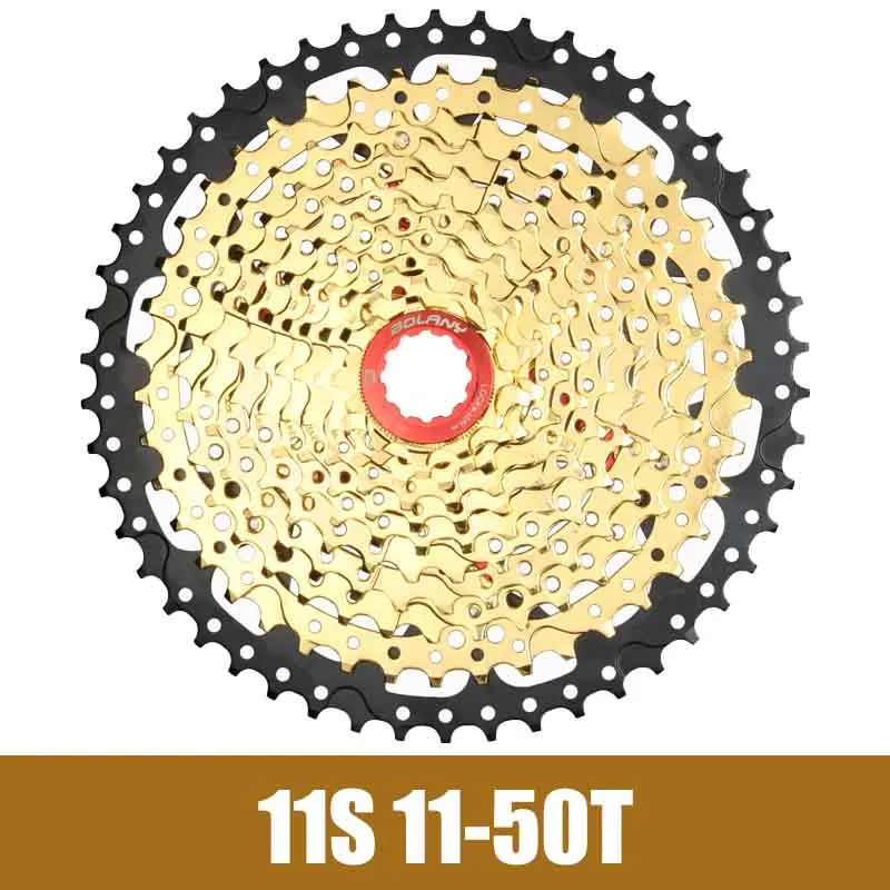 Новинка, болани, Золотая серия, 9, 10, 11 скоростей, кассета, Ультралегкая, Золотое колесо свободного хода, запчасти для горного велосипеда XX1 XT M8000 SLX M7000 - Цвет: 11S 11-50T
