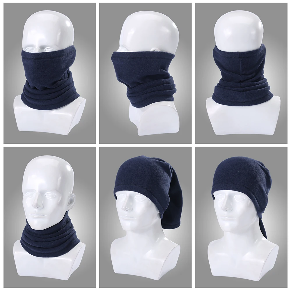 Полярный флисовый шарф бандана Половина маска для лица шарф шеи повязка-труба ухо крышка на холодную погоду, теплые Головные уборы шарфы Для женщин Для мужчин