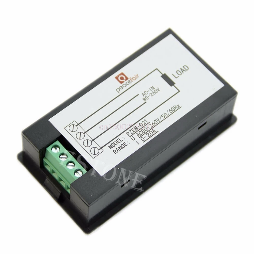 Цифровой вольтметр с ЖК дисплеем амперметр AC 80 260V 20A|power meter|watt power metervolt watt meter |