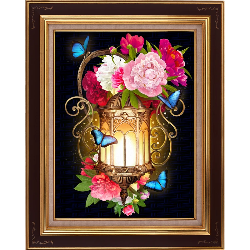 Full Drill Flower DIY 5D Diamond Painting Cross Stitch Embroidery Xmas Gifts