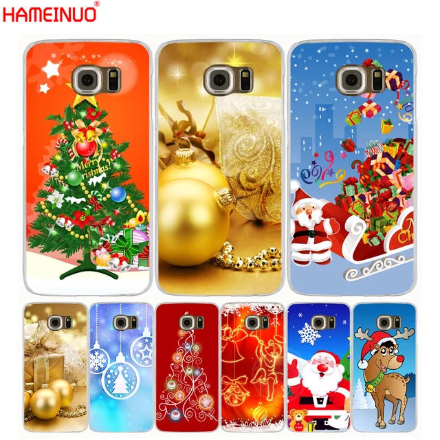 hameinuo christmas theme cell phone case cover for samsung galaxy christmas cell phone covers