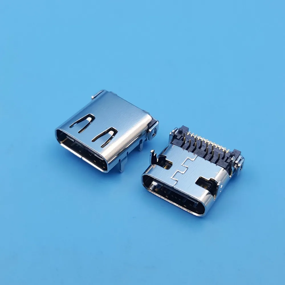 10 шт. высокоскоростные Разъемы USB 3 1 типа C 24 контакта 4 ножки|connector socket|connector pcbconnector