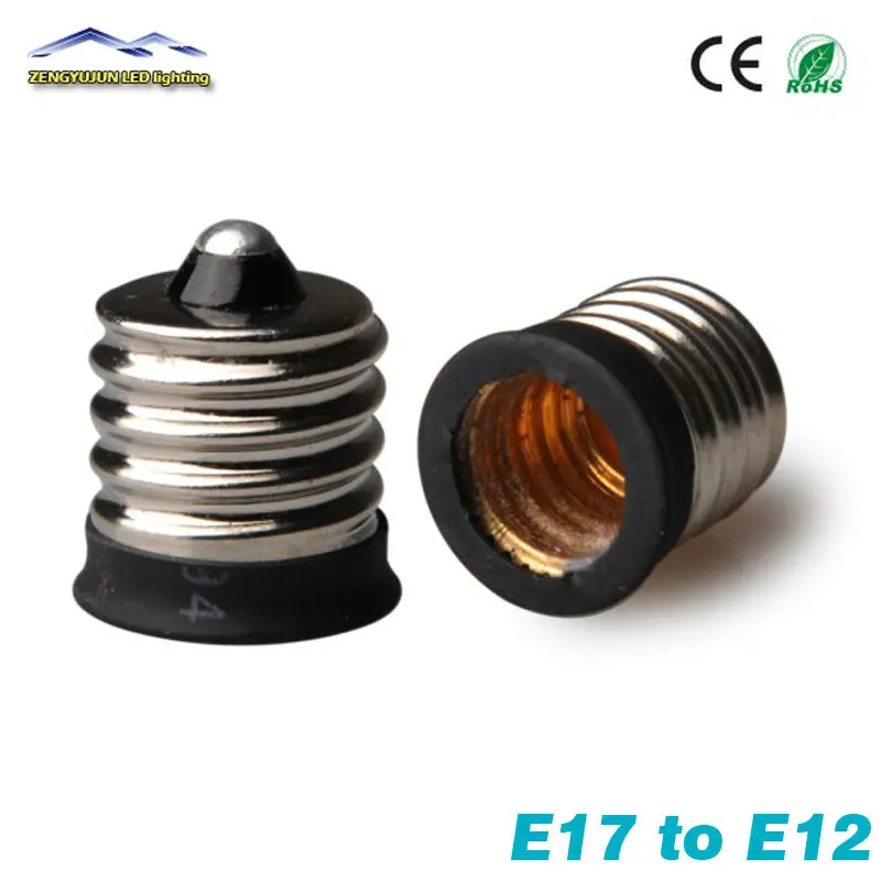 E17 To E12 Lamp Bulbs Holder Adapter Converter Candelabra Base Socket