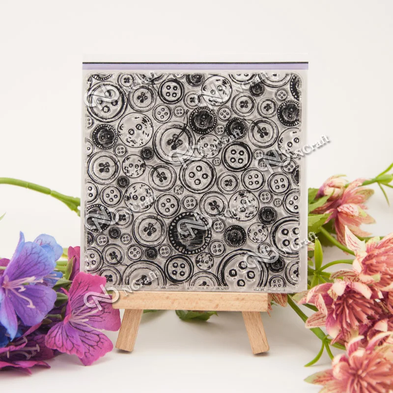

Button Transparent Clear Silicone Stamp/Seal for DIY scrapbooking/photo album Decorative clear stamp