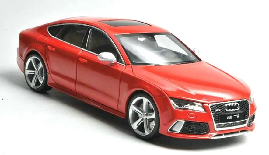 Модель автомобиля Minikraft Audi RS7 Sportback 1:18(красный)+ маленький подарок! Рождественский подарок взрослые игрушки детские игрушки автомобиль подарок на день рождения бодикит