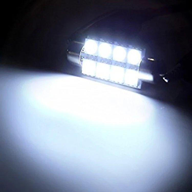 YSY 100X41 мм 5050 8SMD белый салон для автомобиля гирлянда купольный светодиодный лампы потолочная лампа для чтения DC12V