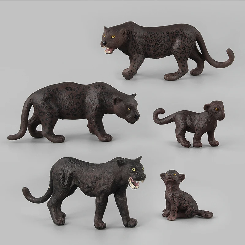 

Leopard Animal Model In different Size Mammal One Family For Present And Decoration Wildlife Forest Animal Toys