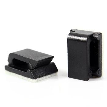 

10pcs/lot Adjustable Cable Clips Adhesive Backed Nylon Wire Cable Clamps Car Wire Tie Amount Holder Black