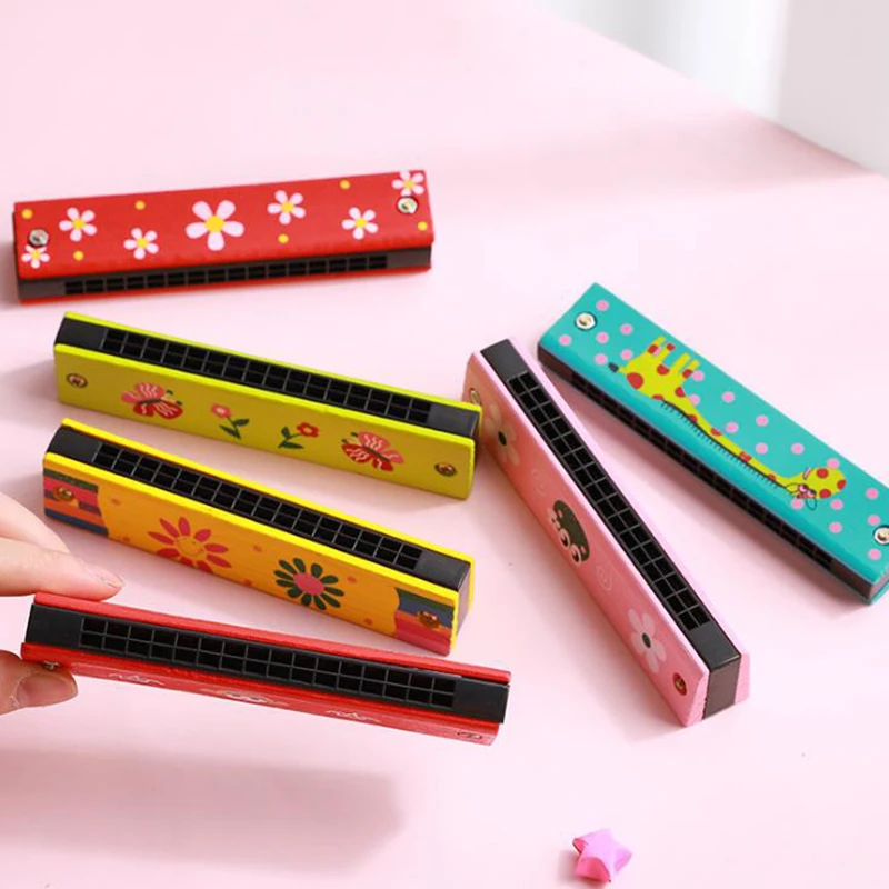 

Harmonica 16 Holes Musical Educational Toy Kids Musical Toys Wooden Woodwind Music Instrument Toys For Students Birthday Gifts