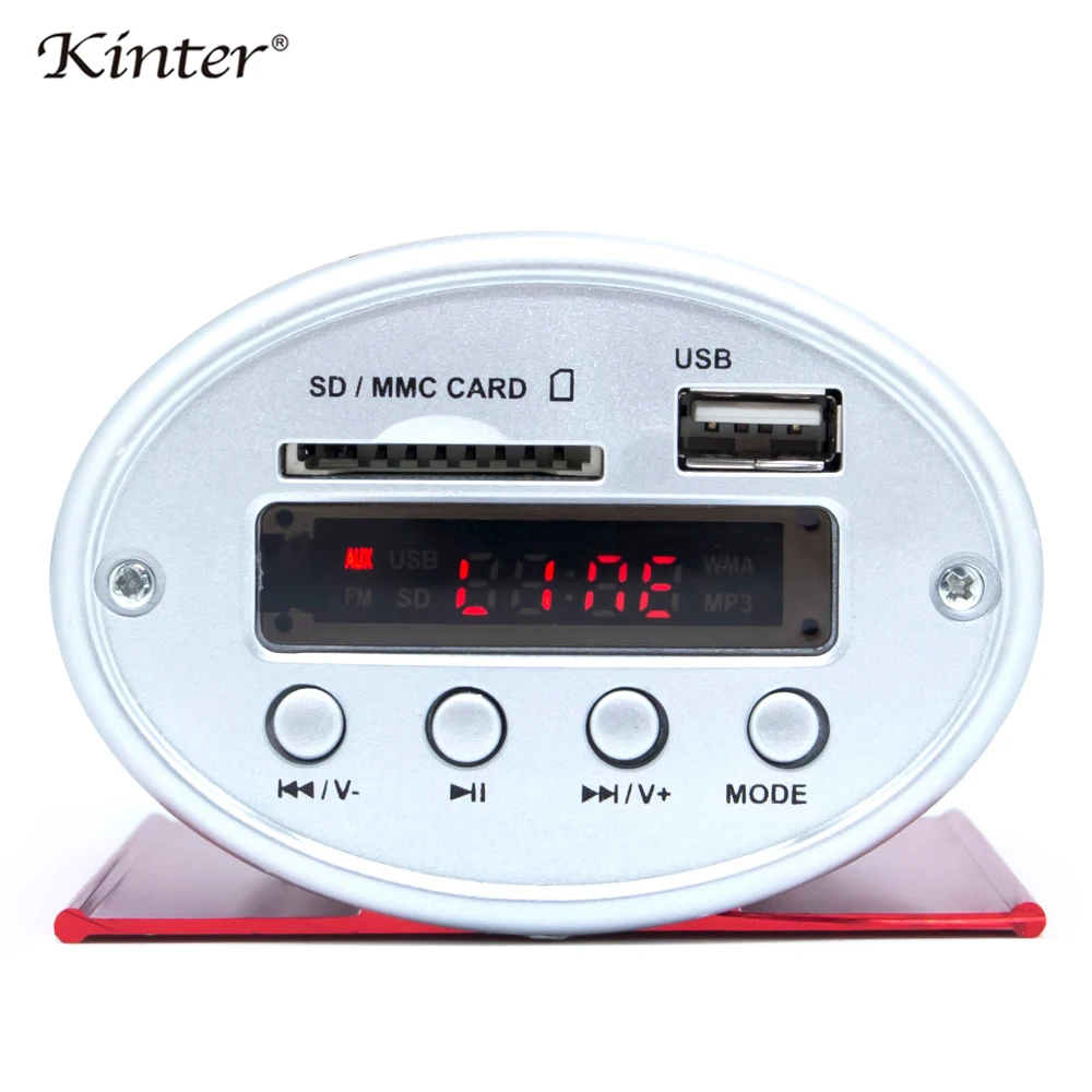 Kinter A3 усилитель аудио ридер USB SD вход FM радио Светодиодный дисплей DC12V предложение