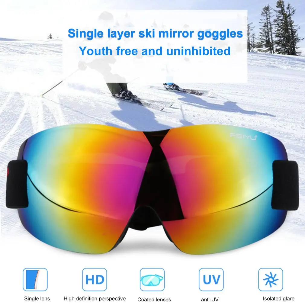 066 Windproof Sunglasses Ski Goggles Glasses Outdoor Sports Eyewear