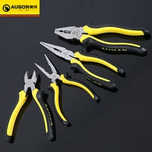 AUBON электрик плоскогубцы провода кабельный резак сантехника длинный нос/плоский нос/диагональные плоскогубцы " /8" Длина 1 шт